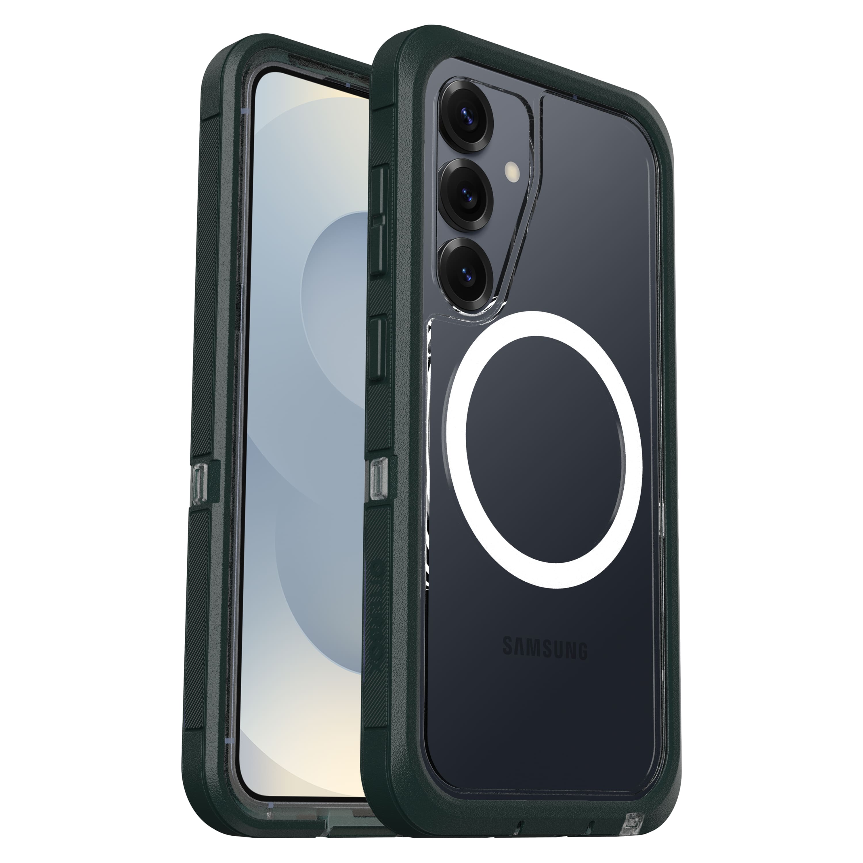 OtterBox - Defender Series Pro XT Hard Shell with Magnets for Samsung Galaxy S25 - Sagebrush Green - Front_Zoom