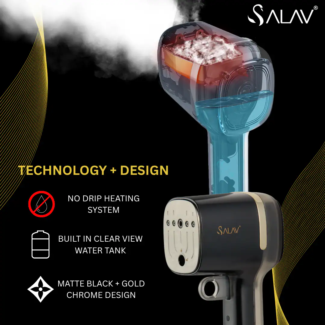 TECHNOLOGY + DESIGN

- NO DRIP HEATING SYSTEM
- BUILT IN CLEAR VIEW WATER TANK
- MATTE BLACK + GOLD CHROME DESIGN