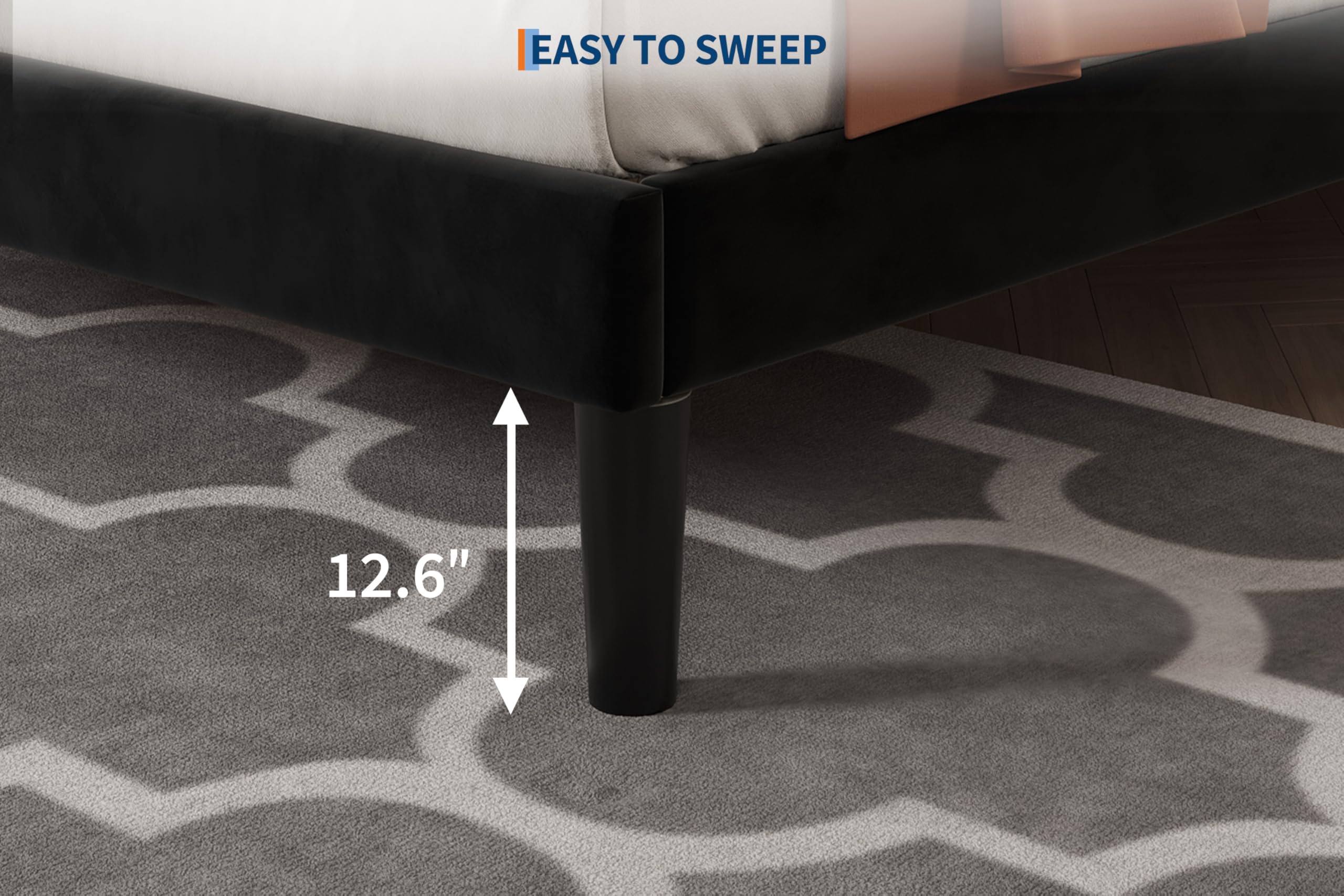 EASY TO SWEEP

12.6"