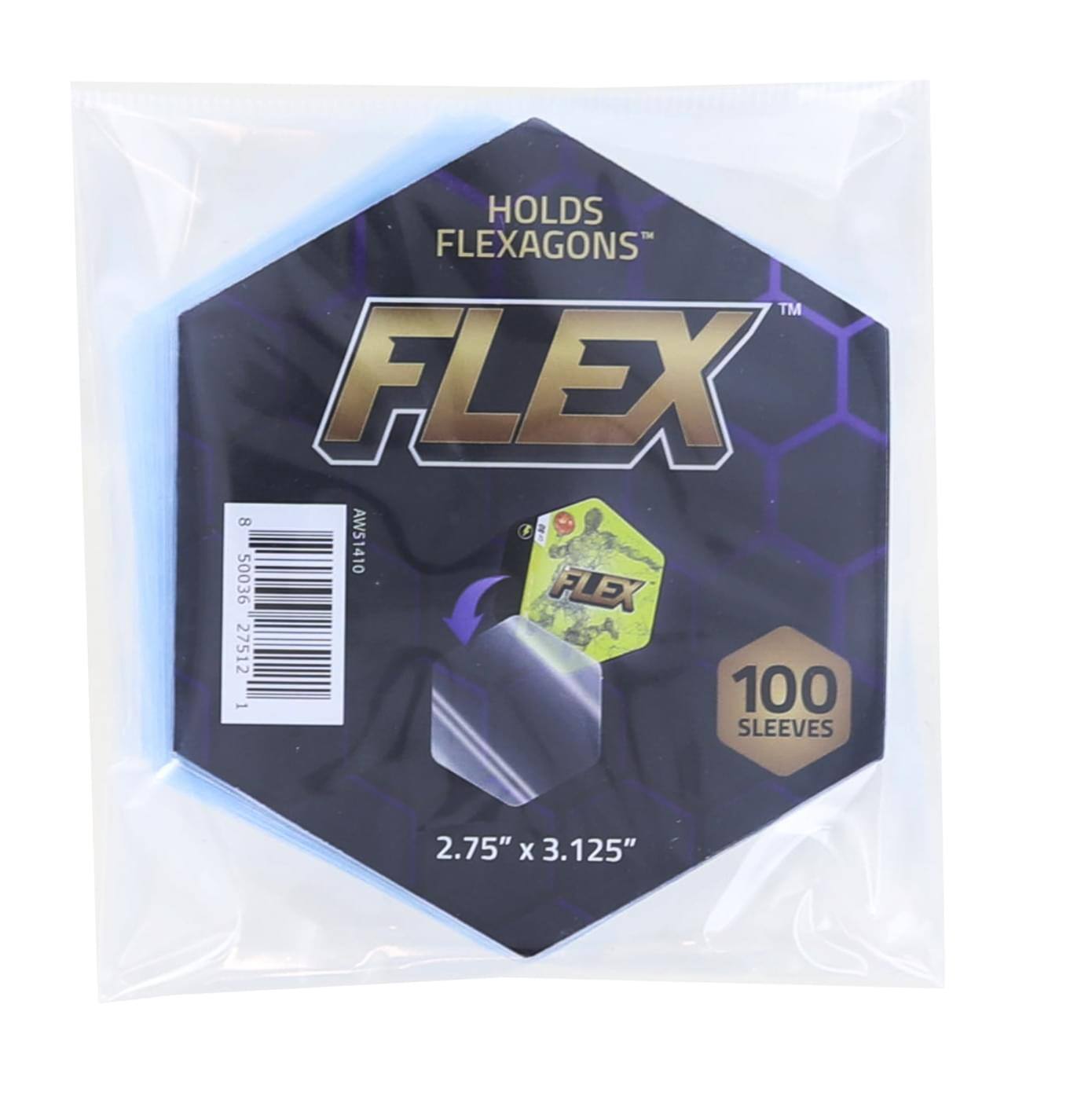 HOLDS FLEXAGONS™  
FLEX™  
100 SLEEVES  
2.75" x 3.125"  
AWS1410  
50036  
27512