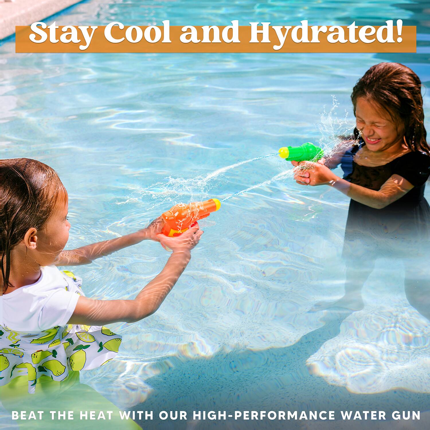 Stay Cool and Hydrated!  
BEAT THE HEAT WITH OUR HIGH-PERFORMANCE WATER GUN