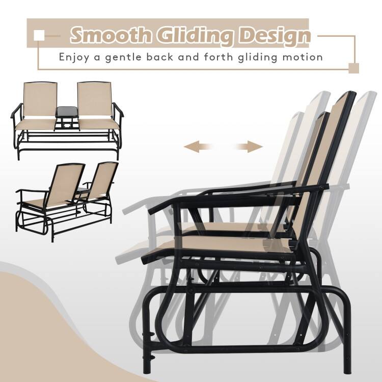 Smooth Gliding Design  
Enjoy a gentle back and forth gliding motion