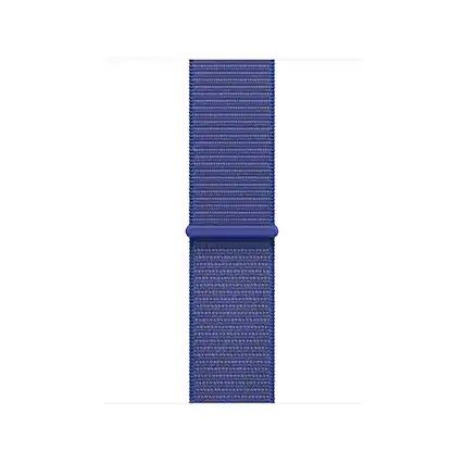 Front. Apple - Apple Watch Band - Sport Loop - 40mm - Ultramarine - One Size (Fits Most) - Blue.