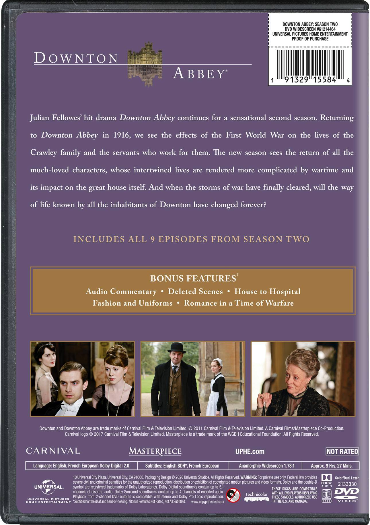 Angle. Downton Abbey: Season Two [DVD].