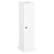Front. Homcom - Toilet Paper Cabinet, Small Bathroom Corner Floor Cabinet with Doors and Shelves - White.