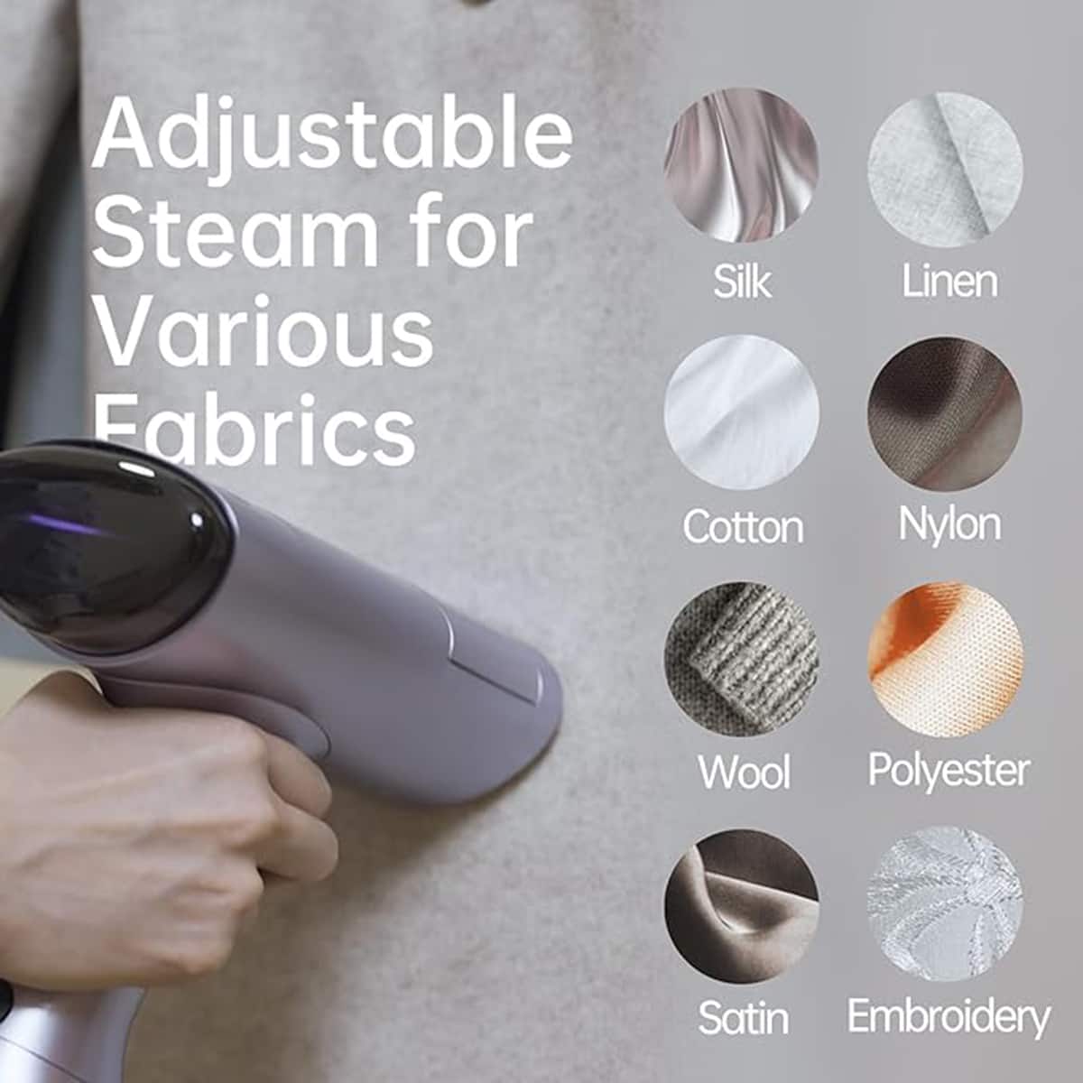 Morus V6 Travel Steamer 2 in 1 Handheld Vacuum Garment