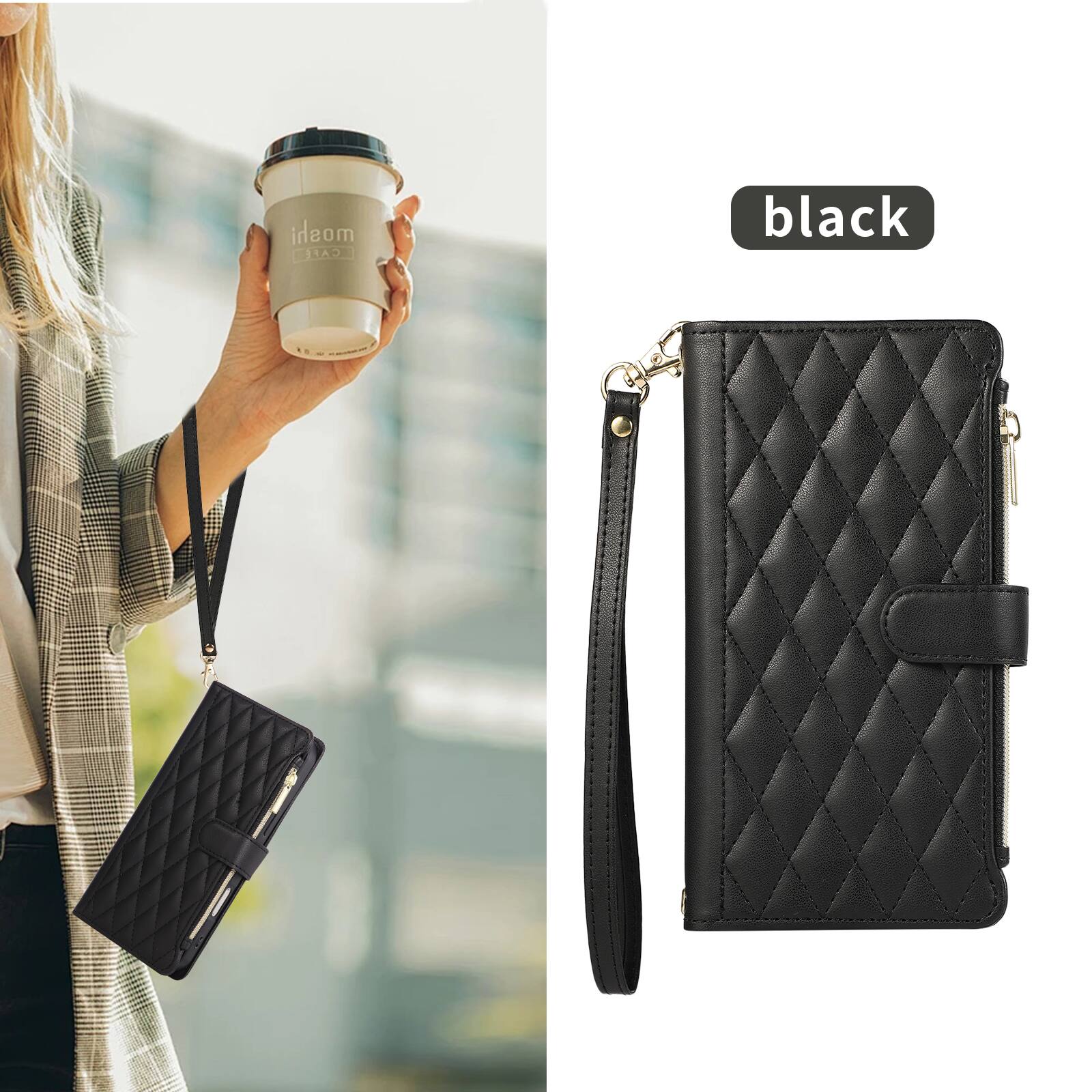 Dteck Wallet Phone Case for iPhone 18 Pro Max, PU Leather Flip Folio ...