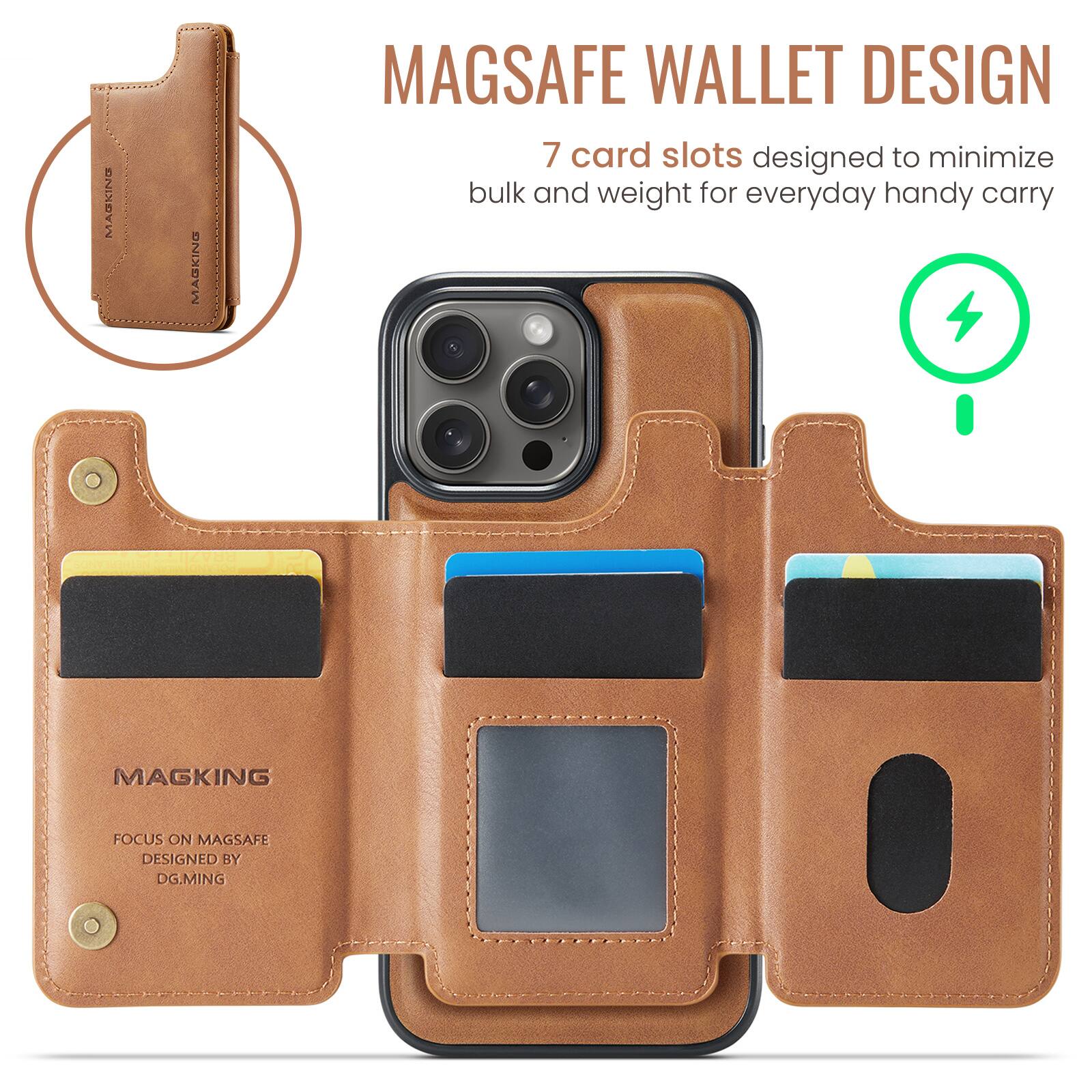 MARKING MASKING MAGSAFE WALLET DESIGN  
7 card slots designed to minimize bulk and weight for everyday handy carry  
MAGKING FOCUS ON MAGSAFE  
DESIGNED BY DG.MING