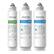 Waterdrop Reverse Osmosis Water Filtration System
ACTIVATED CARBON FILTER G3
CB Filter
RESET AFTER REPLACEMENT:
- Press and hold the filter life indicator for 7 seconds until the system beeps.
- Do not use with water that is:
- Feed water temperature: 41-40°C
- Microbiologically unsafe or unqualified without adequate sterilization before or after the system.
PRE-SEDIMENT AND CARBON BLOCK FILTER G3
CF Filter
RESET AFTER REPLACEMENT:
- NOTICE: Please press and hold the CF filter life indicator for 7 seconds until the system beeps.
- Do not use with water that is:
- Feed water temperature: 41-40°C
- Microbiologically unsafe or unqualified without adequate sterilization before or after the system.
Made in China
Waterdrop Reverse Osmosis Water Filtration System
ACTIVATED CARBON FILTER G3
CB Filter
RESET AFTER REPLACEMENT:
- Press and hold the filter life indicator for 7 seconds until the system beeps.
- Do not use with water that is:
- Feed water temperature: 41-40°C
- Microbiologically unsafe or unqualified without adequate sterilization before or after the system.
PRE-SEDIMENT AND CARBON BLOCK FILTER G3
CF Filter
RESET AFTER REPLACEMENT:
- NOTICE: Please press and hold the CF filter life indicator for 7 seconds until the system beeps.
- Do not use with water that is:
- Feed water temperature: 41-40°C
- Microbiologically unsafe or unqualified without adequate sterilization before or after the system.
Made in China