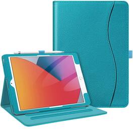 Kitcheniva - Protective Stand Case For iPad 9th 8th 7th Generation 10.2 Inch With Pocket Holder - Legacy Teal