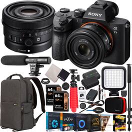 Sony - a7 III Mirrorless Full Frame Camera Body + 50mm F2.5 G Lens SEL50F25G Kit Bundle