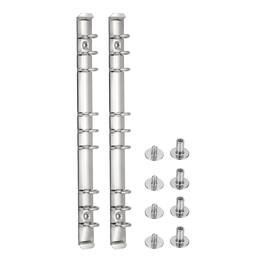 Unique Bargains - 3 Sets 9-Hole Ring Binder, B5 20mm Book Binding Kit Planner Maker Binder Ring Clip Mechanisms with Screw - Silver