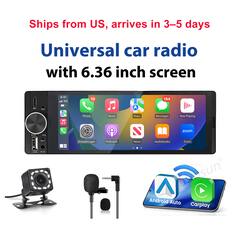 Ships from US, arrives in 3-5 days
Universal car radio with 6.36 inch screen
6:41 5G
10
194
MIC
Phone
Music
Maps
Messages
Now Playing
USB
VOL RST AUX
Einstellungen
Podcasts
ZOOM News Audiobooks Zoom
sun Android Auto Carplay