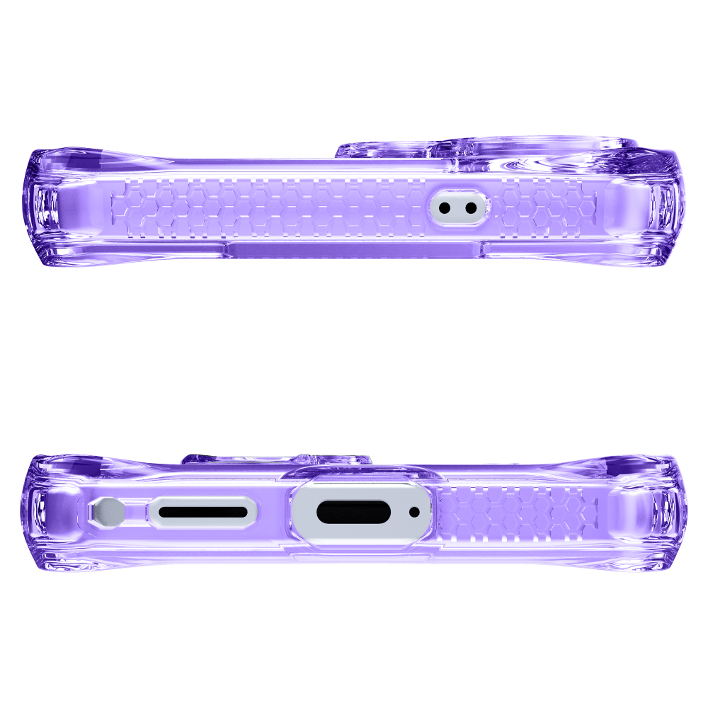 Alt View 2. Itskins - HYBRID R // CLEAR MagSafe Case for Samsung Galaxy S26 - Light Purple.