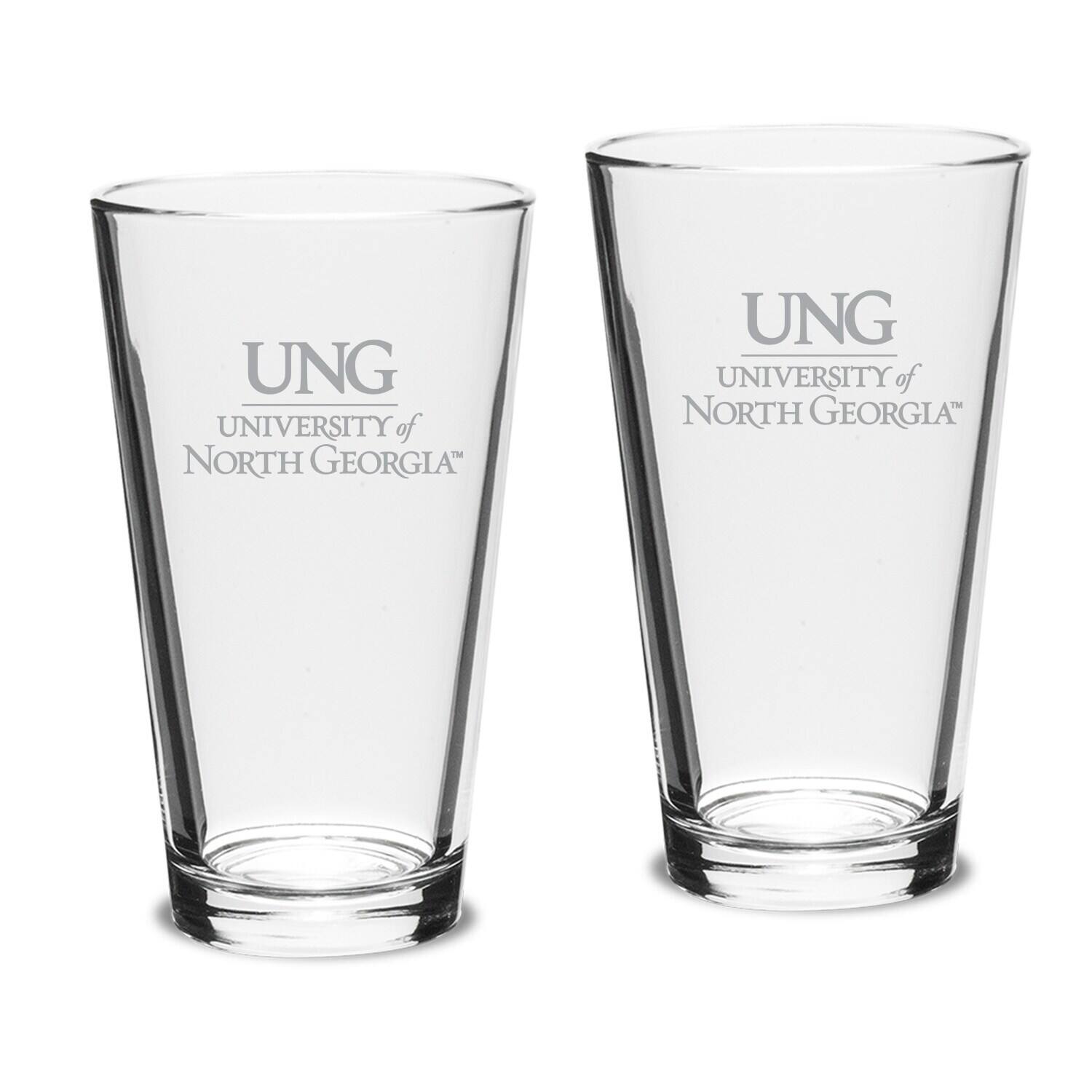 Photos - Glass North Jardine -  Georgia Nighthawks Two-Piece 16oz. Classic Pub  Set - Multicolor 
