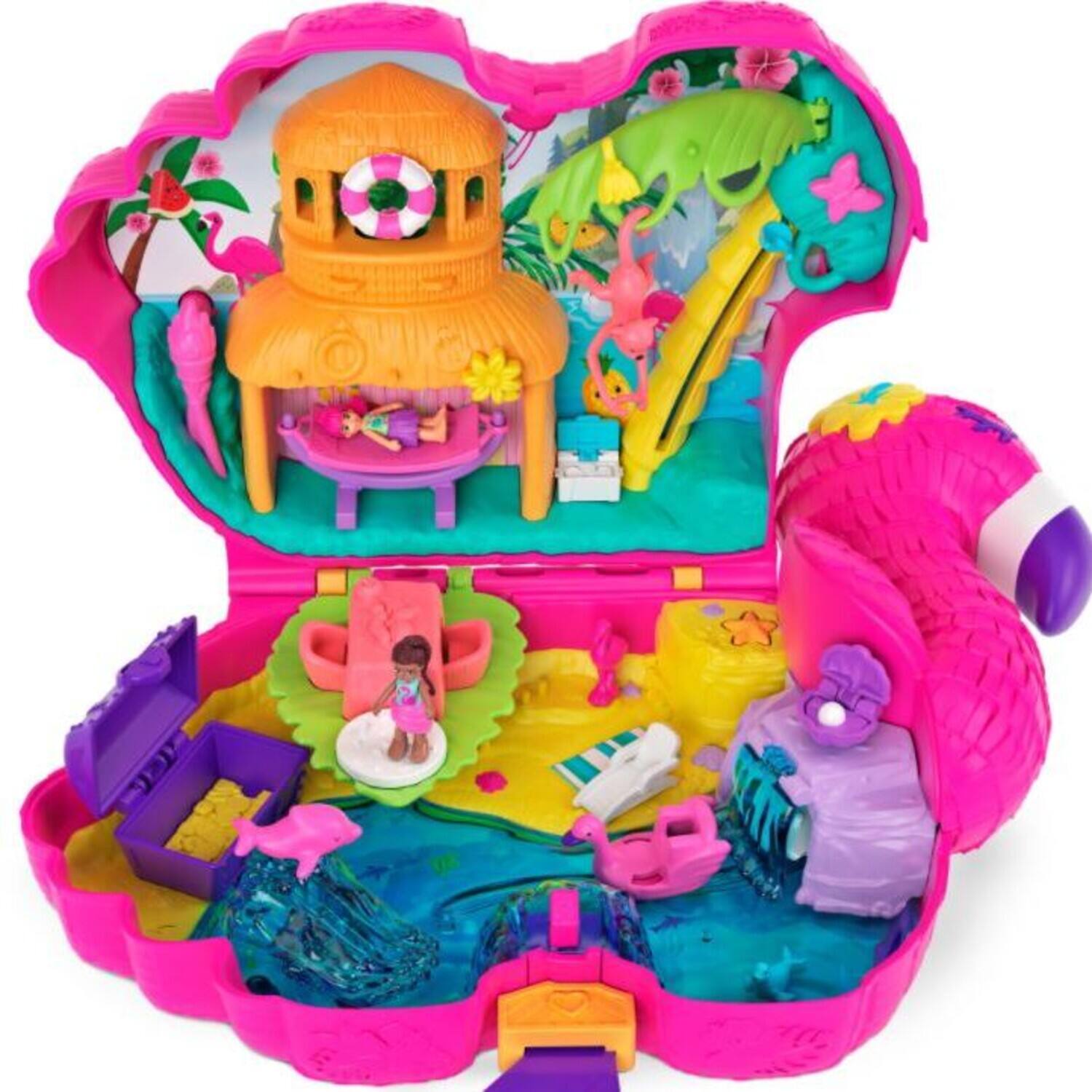 Alt View 3. Mattel - Mattel - Polly Pocket Flamingo Party Pinata Compact   - COLLECTIBLES - Multicolor.