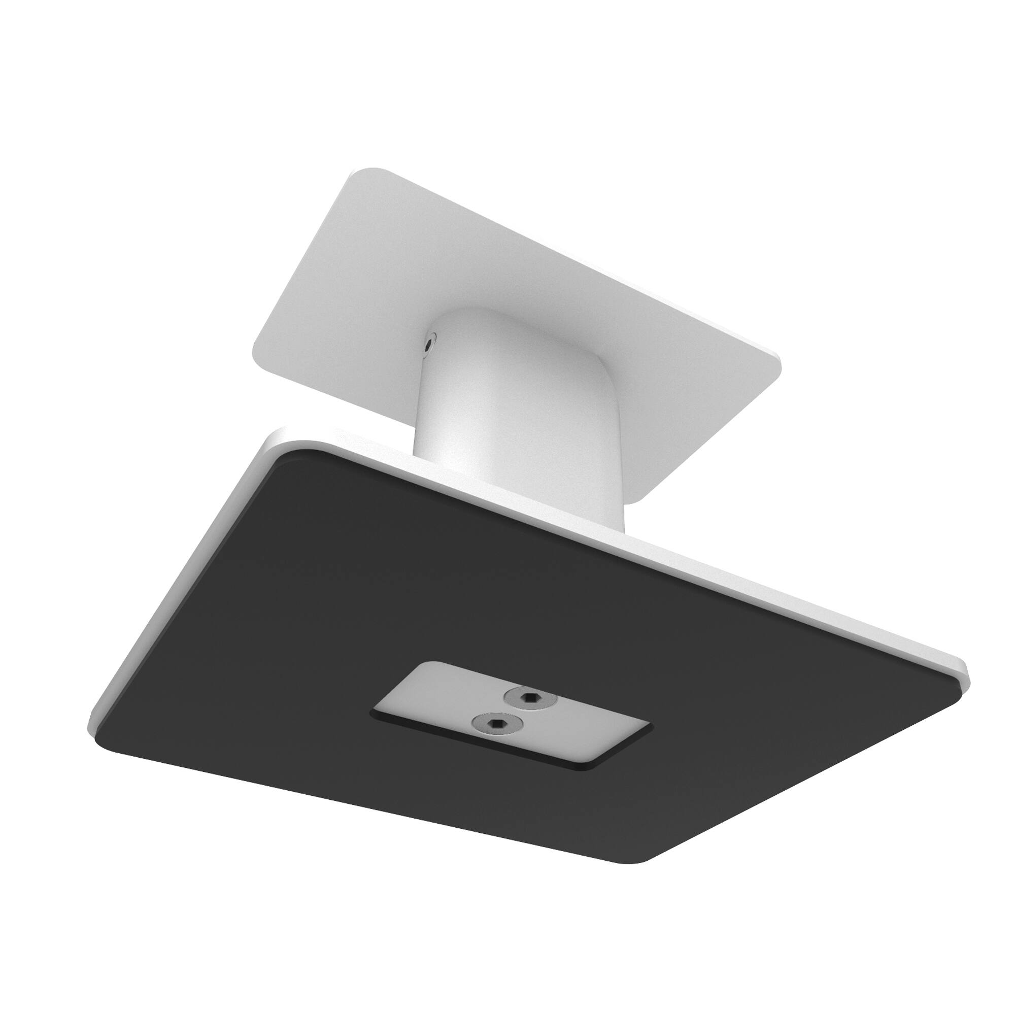 Alt View 4. Kanto - 6" Universal Desktop Speaker Stands with Cable Management, Pair - White.