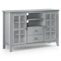 Simpli Home - Artisan Tall TV Media Stand - Fog Grey - Front_Zoom