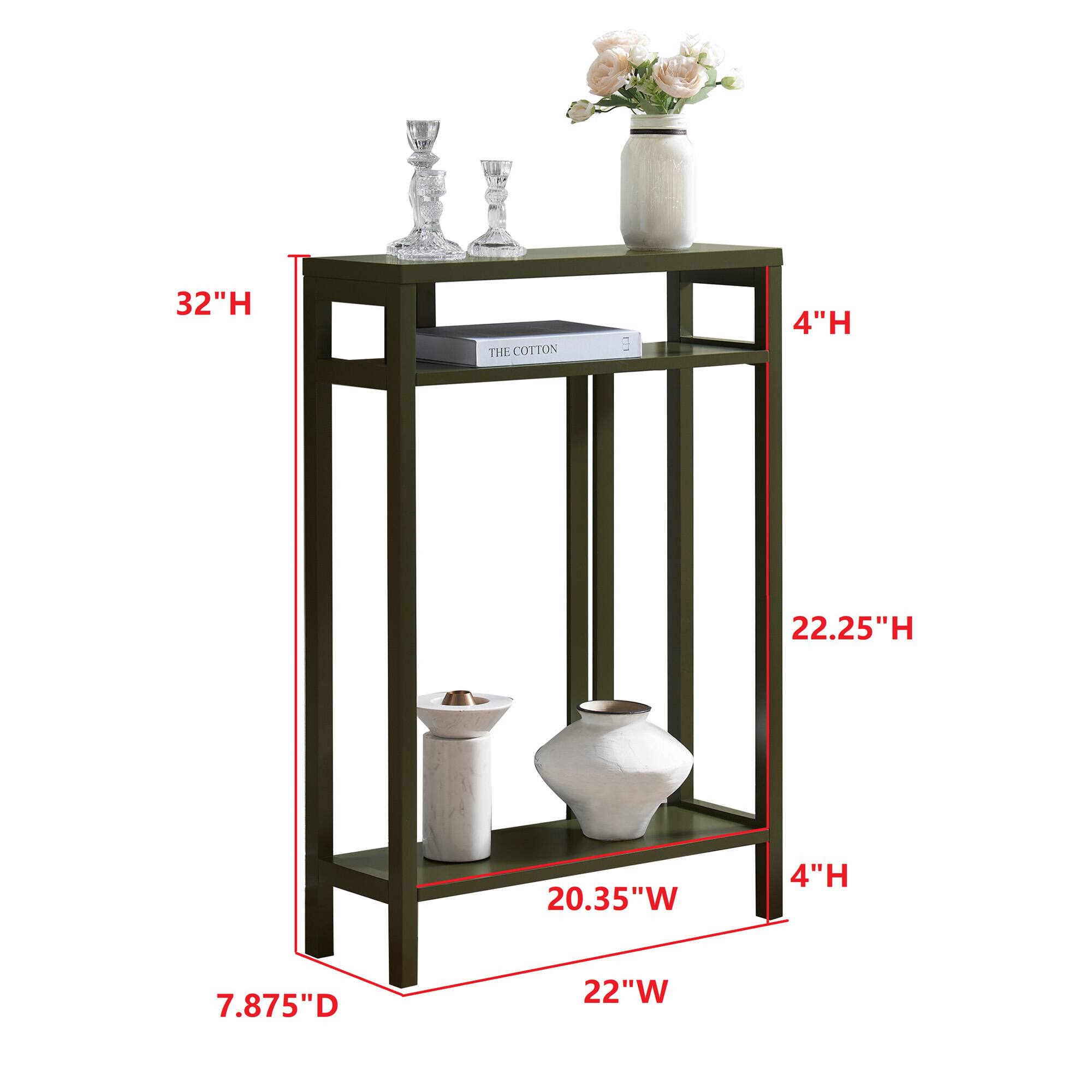 32"H  
4"H  
22.25"H  
20.35"W  
4"H  
7.875"D  
22"W