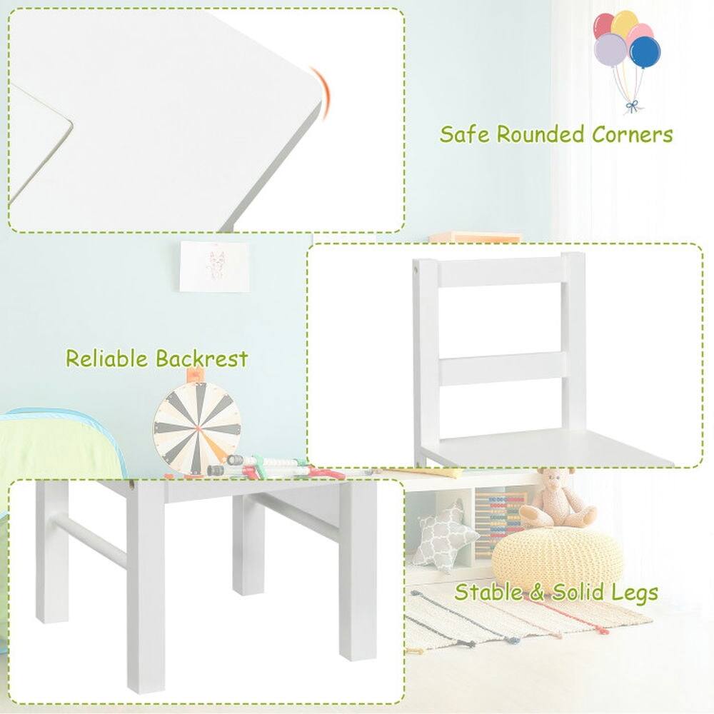 Safe Rounded Corners  
Reliable Backrest  
Stable & Solid Legs