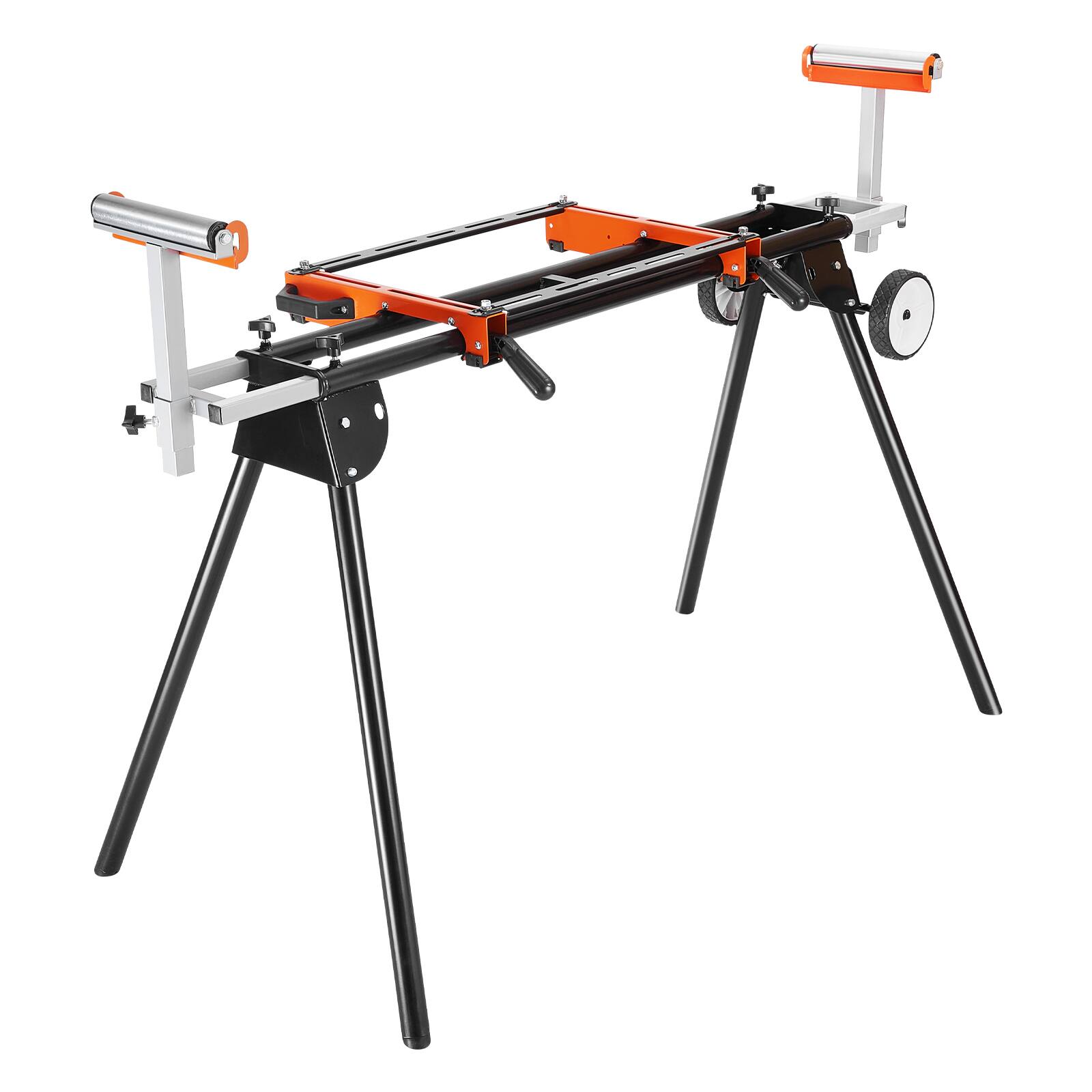 Alt View 5. VEVOR - Miter Saw Stand, 550lbs Load Capacity Steel Collapsible Stand for Miter Saw with One-piece Mounting Brackets Clamps - Silver;Black;Orange.
