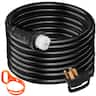 VEVOR - 25Ft 50 Amp Generator Extension Cord STW 6/3 + 8/1 Generator Cord 125V 250V Generator Power Cord - Black