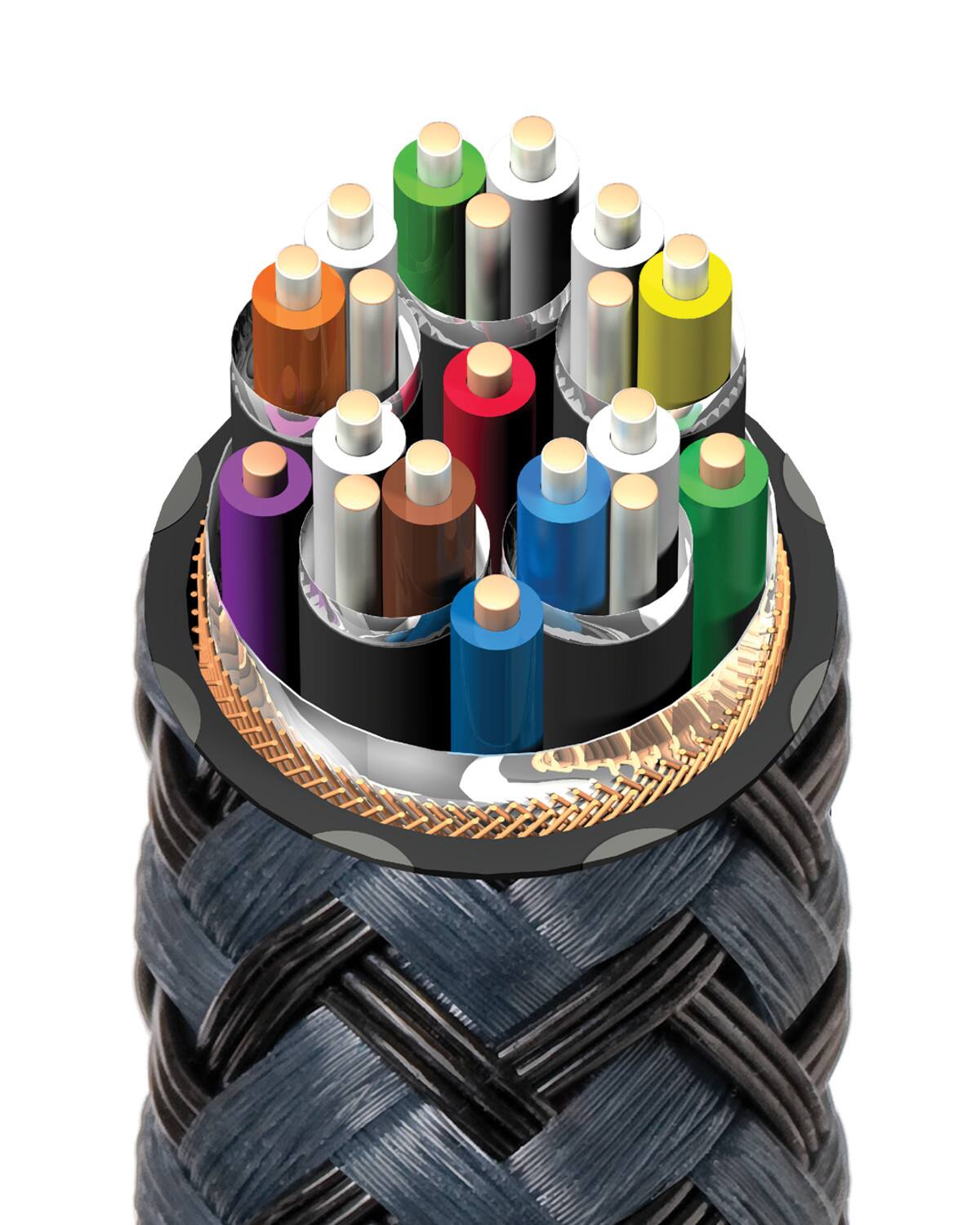 Alt View 13. AudioQuest - Carbon 48 2.5' 4K-8K-10K 48Gbps HDMI Cable - Gray on Black.