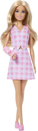 Mattel - Barbie Fashionistas Doll #243 With Pink Arm Cast And Plaid Top And Skirt, Blonde - COLLECTIBLES - Multicolor