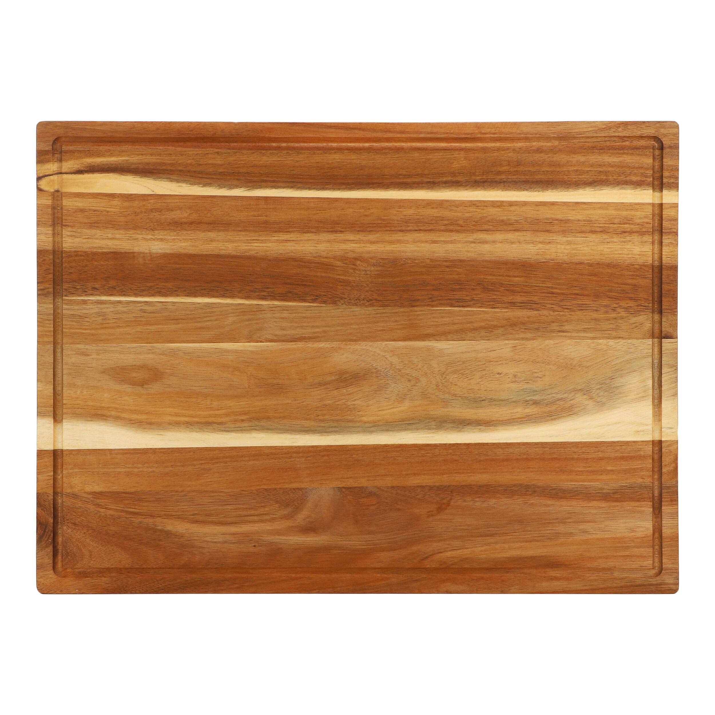Alt View 2. MegaChef - MegaChef Acacia Wood 24 x 18 Inch Large Cutting, Prep and Serving Butcher Cutting Board - Brown.