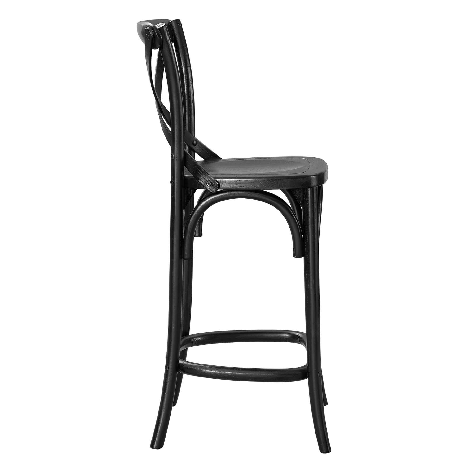 Alt View 2. Modway - Gear Counter Stool by Modway - Black.