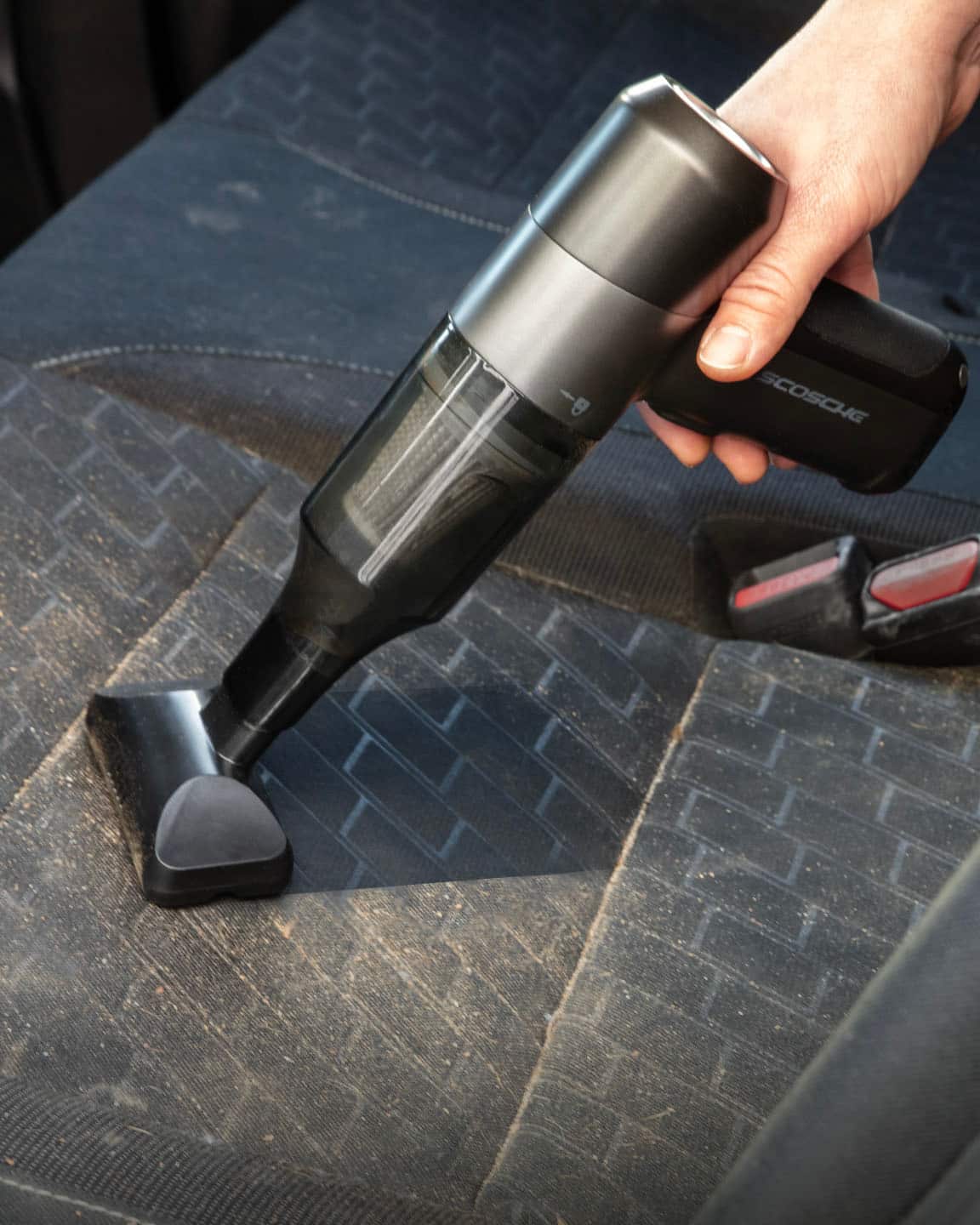 Back. Scosche - Scosche SCOVAC 4-in-1 Cordless Handheld Vacuum Cleaner with Inflator, Deflator & Air Duster for Car, Home or Office. - Black.