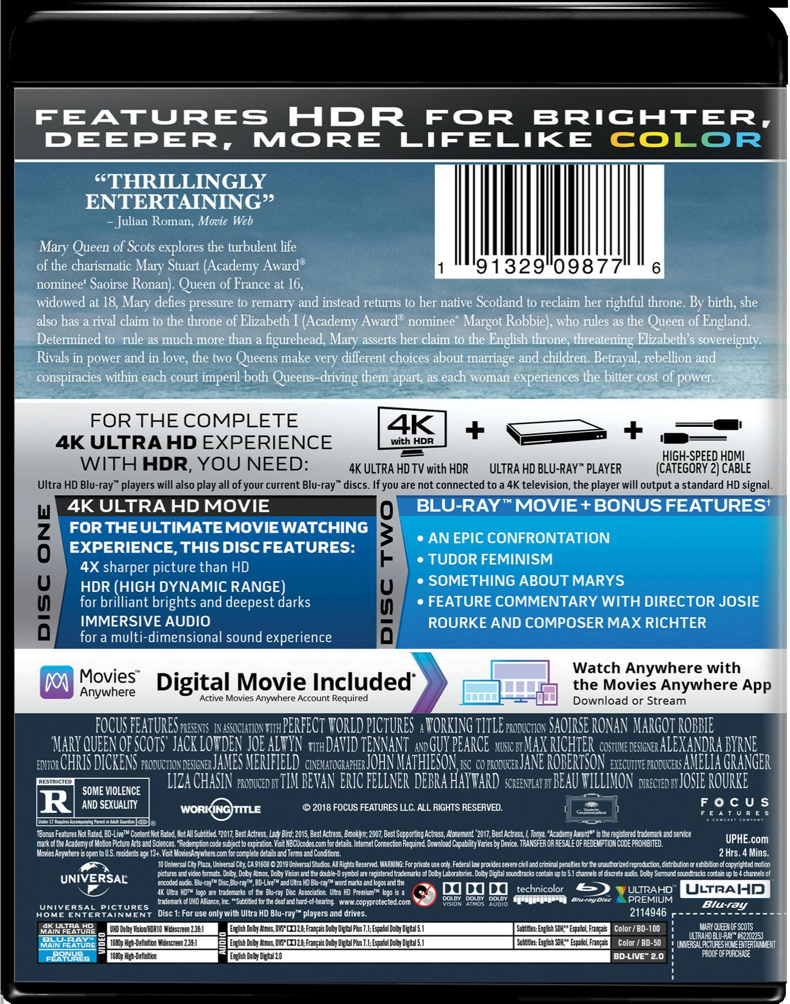 Angle. Mary Queen of Scots (4K Ultra HD) [UHD].