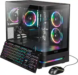 Acer - Nitro 65 Gaming Desktop - AMD Ryzen 7 8700F 2024 - AMD Radeon RX 9060 XT - 16GB DDR5 Memory – 1TB Storage - Black