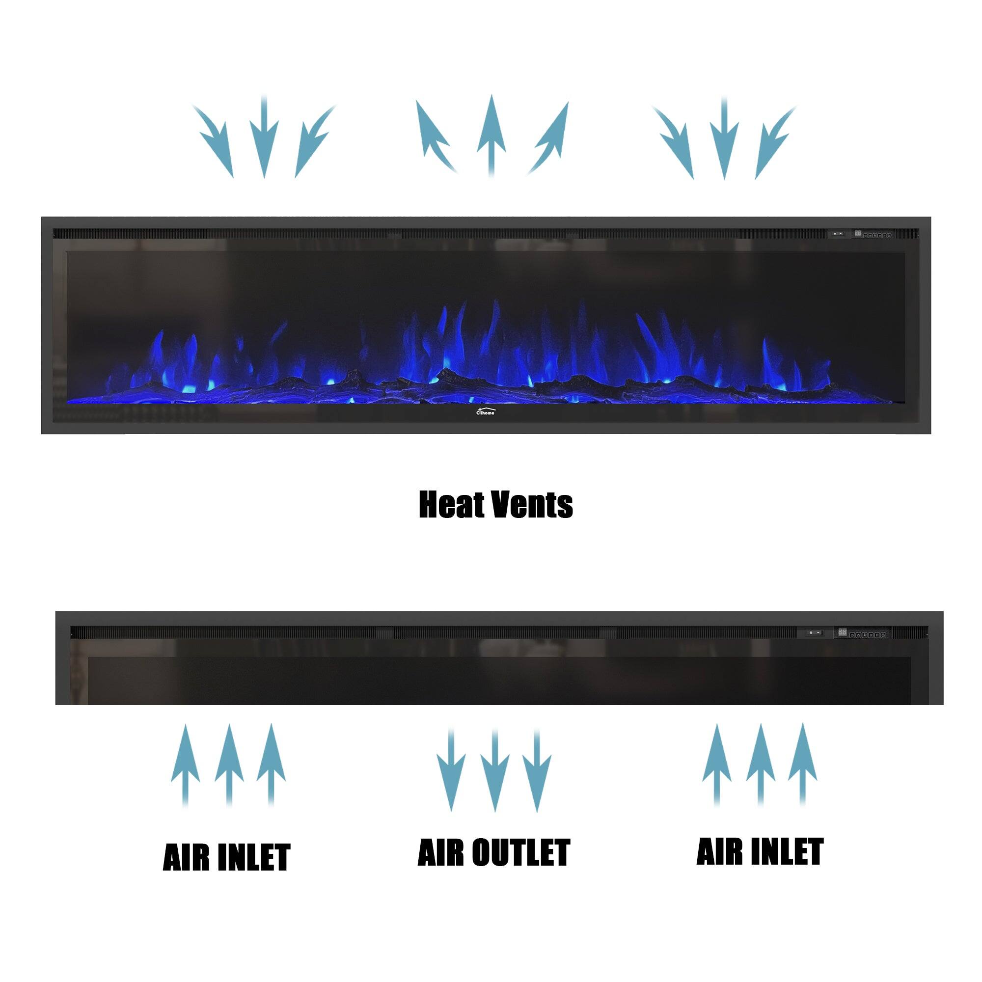Heat Vents

AIR INLET
AIR OUTLET
AIR INLET