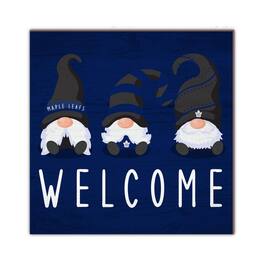 Fan Creations - Toronto Maple Leafs 10'' x 10'' Welcome Gnomes Sign - Multicolor