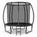 Front. Gymax - Gymax 8FT Recreational Trampoline w/ Ladder Enclosure Net Safety Pad Outdoor Black - Black.