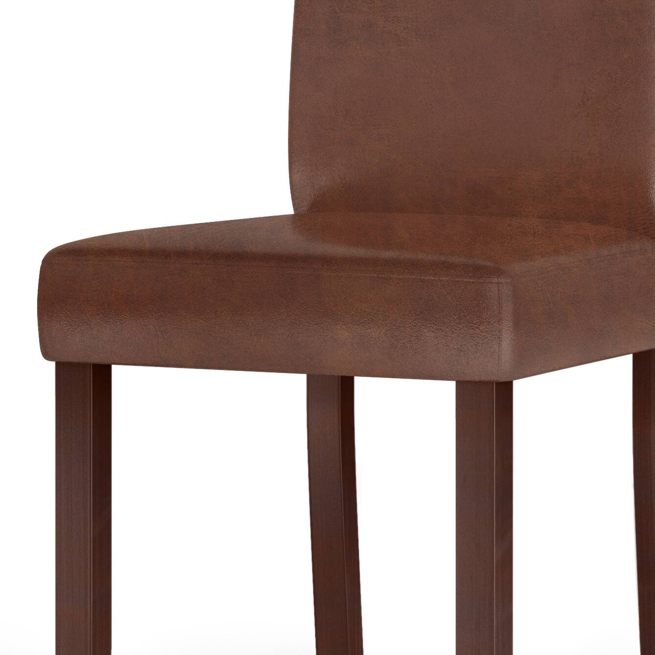 Alt View 1. Simpli Home - Acadian / Eastwood 7-Piece Dining Set - Distressed Saddle Brown.