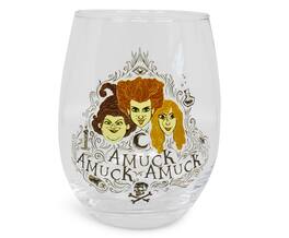 Disney - Hocus Pocus Amuck Stemless Glass | Holds 20 Ounces - Clear