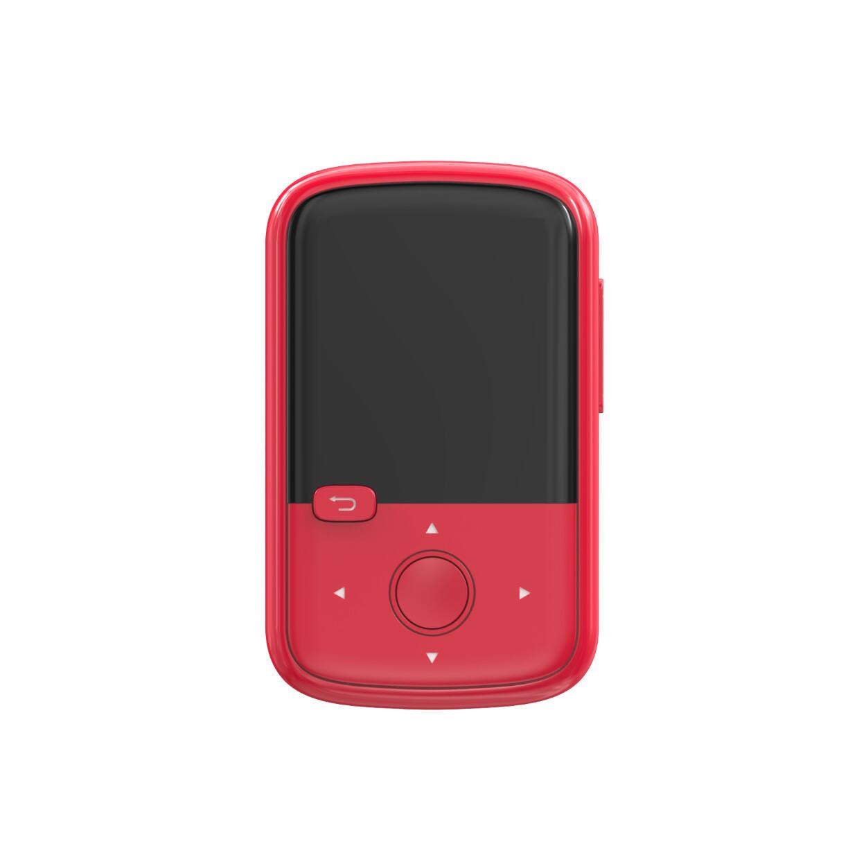 Angle. GreenTouch - Greentouch Kosher Klip Mini 128GB MP3 Player (Red, No SD Slot) - VAAD Hakehilos.