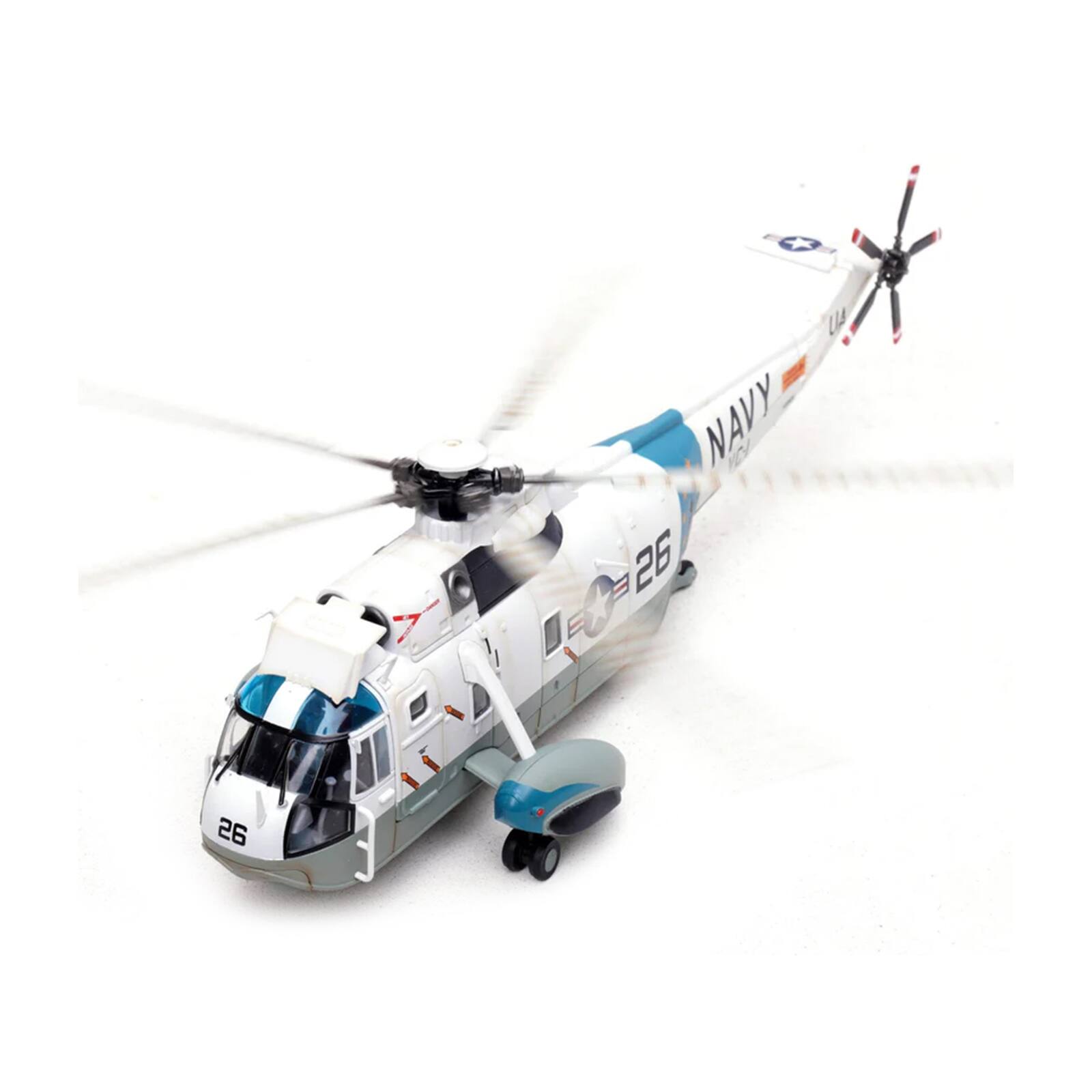 Alt View 2. Legion - Sikorsky SH-3G Sea King Helicopter "Blue Alii, NAS Barbers Point, Hawaii" (1970s) US Navy 1/72 Diecast Model by Legion.