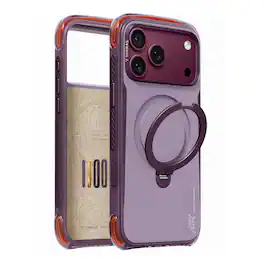 TORRAS - Ostand Q3 Air Pro iPhone 18 ProMax Case: 16.4FT Drop, 180° Kickstand, MagSafe - Violet Summit
