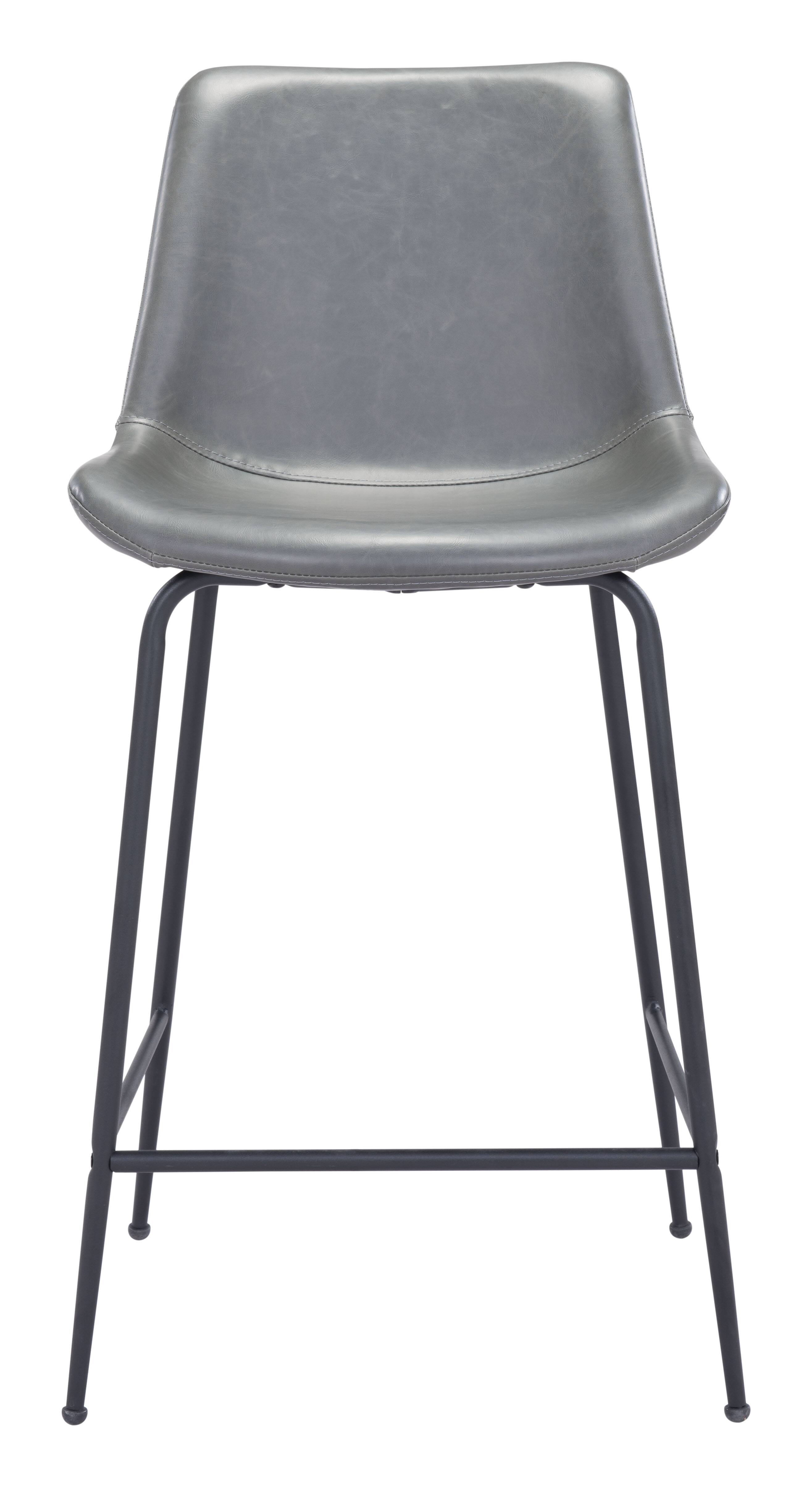 Alt View 1. Hivvago - Byron Counter Stool Gray - Gray.
