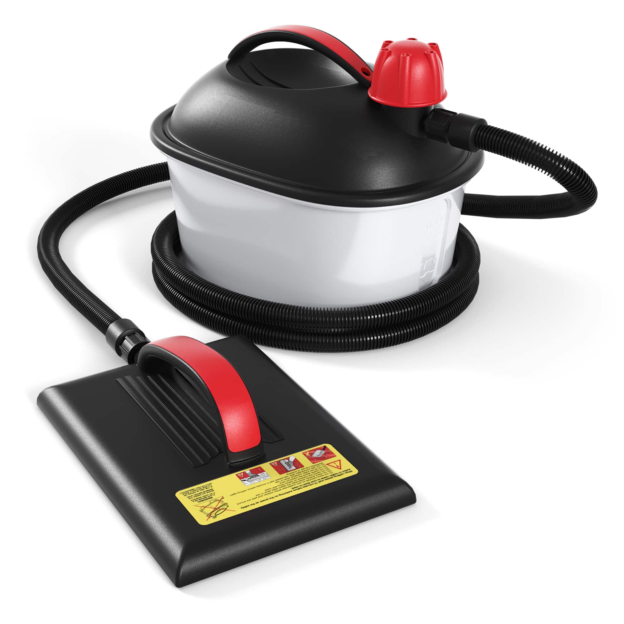 Costway - 1500W Wallpaper Steamer Chemical-free Wallpaper Removal w/ 1 Gallon Reservoir - Black,Red,White