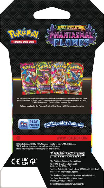 Pokmon Trading Card Game: Mega Evolution Phantasmal Flames Sleeved Booster Styles May Vary 10-10193-102 - Best Buy Pokmon Trading Card Game: Mega Evolution Phantasmal Flames Sleeved Booster Styles May Vary 10-10193-102 - Best Buy
