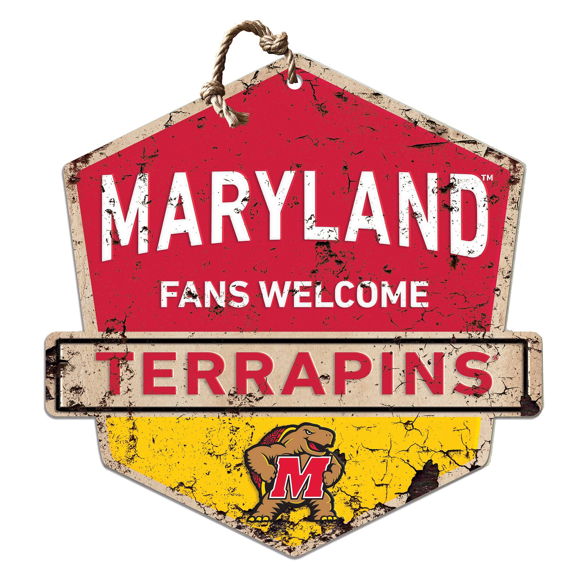 Maryland Terrapins Fans Welcome Sign