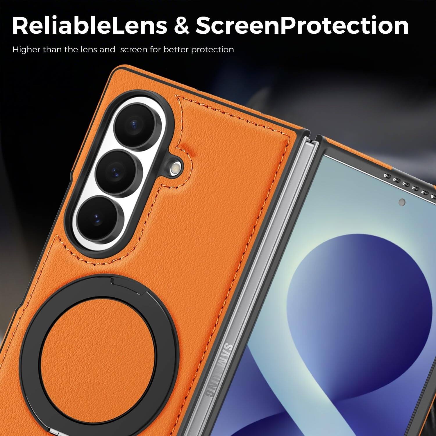 ReliableLens & ScreenProtection  
Higher than the lens and screen for better protection