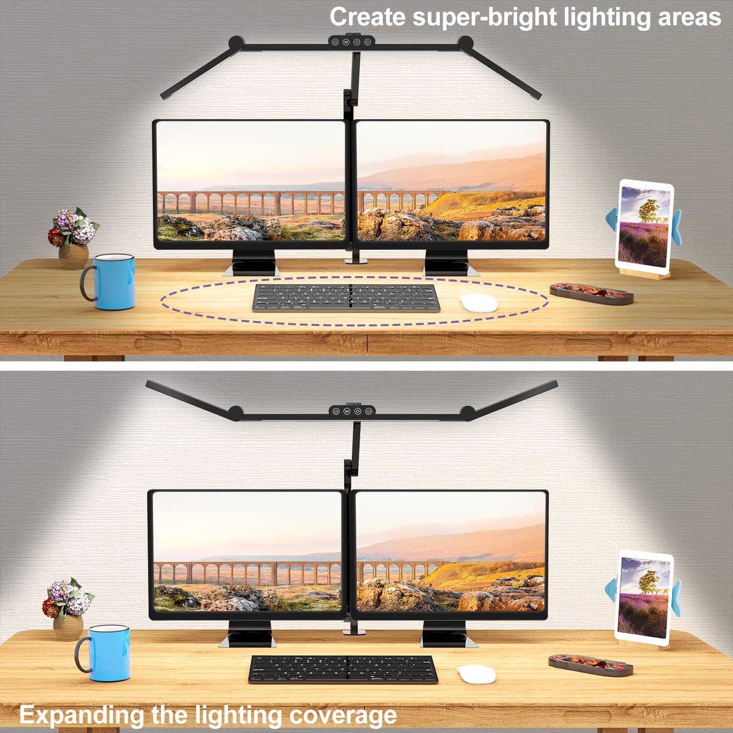 Create super-bright lighting areas  
Expanding the lighting coverage