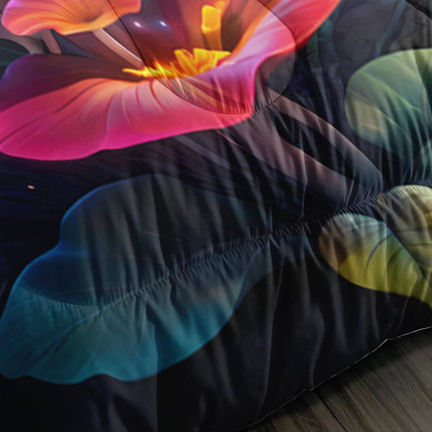 Alt View 6. Wikistore - WIKISTORE Cute Frog Guitar Comforter Set Queen Size Botanica Mushroom Cartoon Bedding 3 Piece - As Picture.