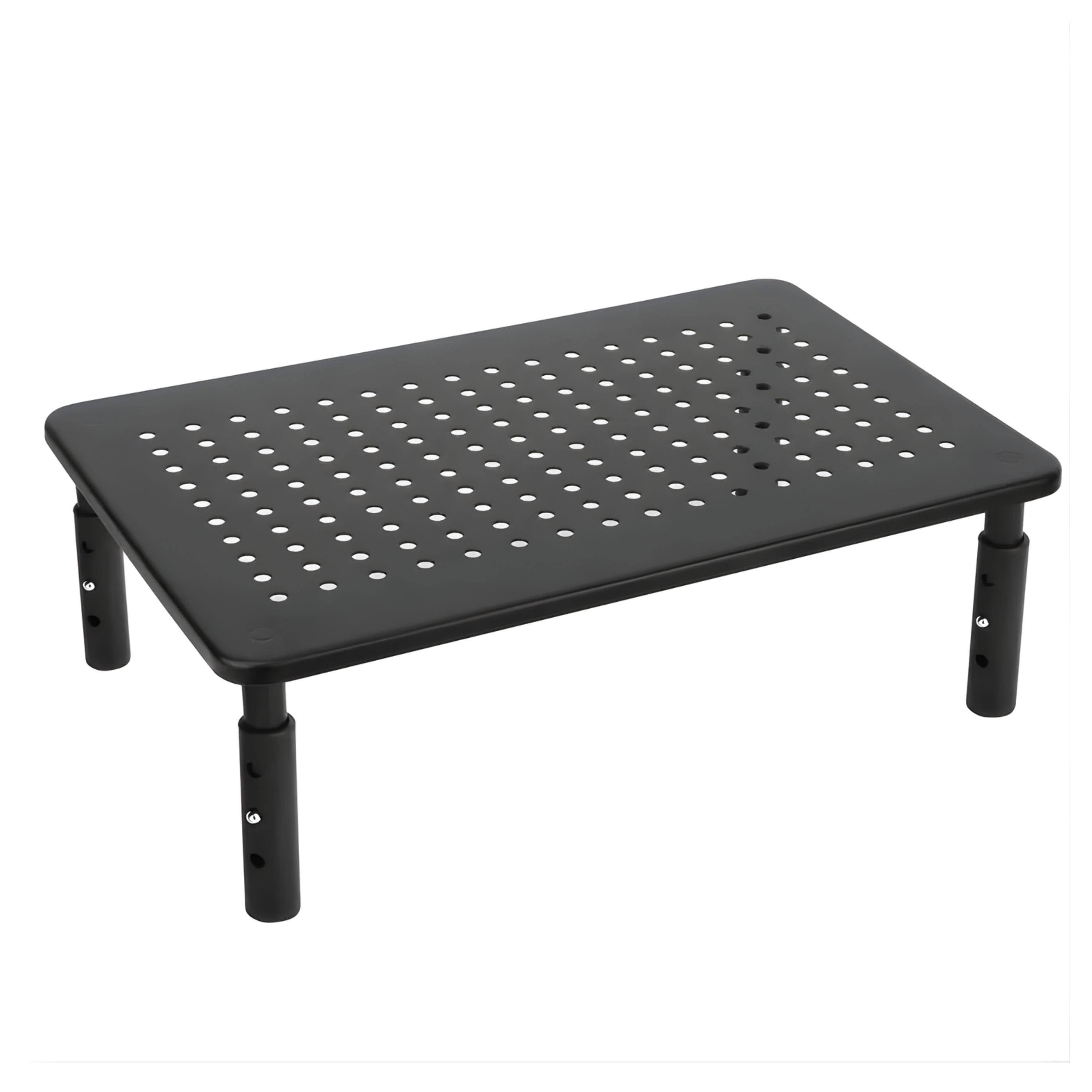 Kitcheniva - Ergonomic Monitor Stand Riser with Adjustable 3 Height Settings - Black