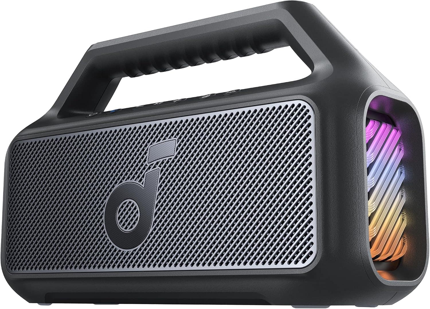Soundcore - Boom V2 80W Outdoor Bluetooth Speaker: 24H Playtime, IPX7 Waterproof, Floatable RGB BassUp Portable Speaker - Black